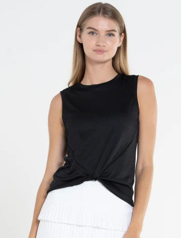 Lucky in Love Twist Front Sleeveless Tank (Multiple Colors)