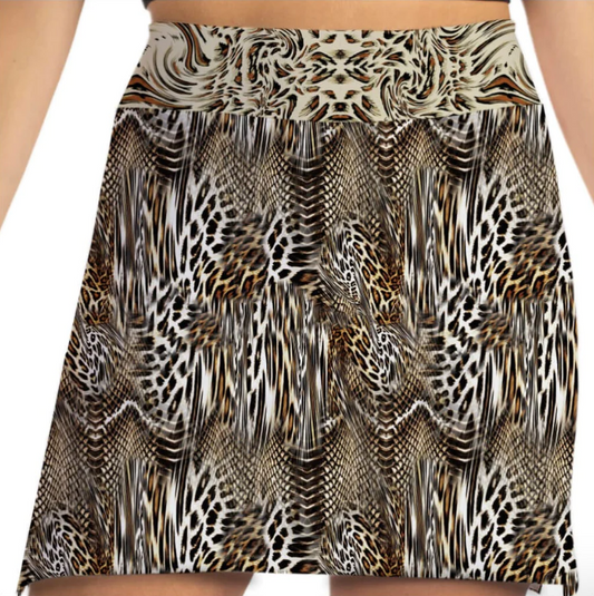 Skort Obsession Untamed Animal Skort 17"
