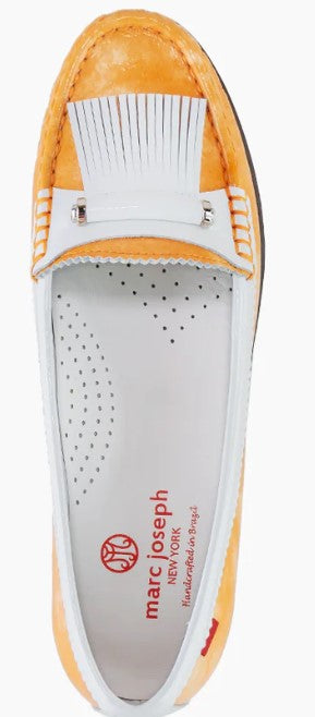 Marc Joseph Victory Blvd Golf Shoe - Tangerine Stained Patent
