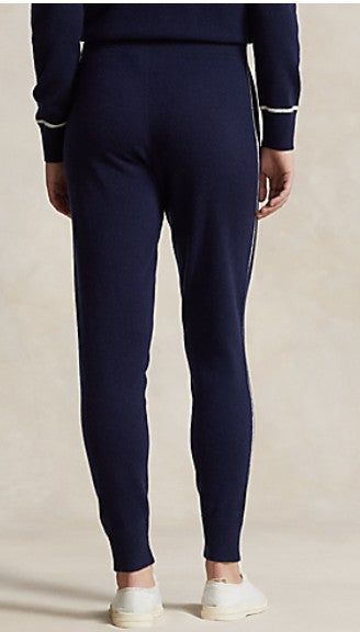 Ralph Lauren RLX WASHABLE CASHMERE JOGGER W/ PIPING DETAIL