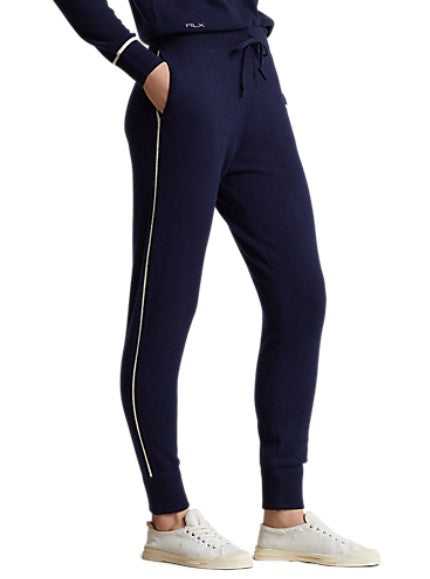 Ralph Lauren RLX WASHABLE CASHMERE JOGGER W/ PIPING DETAIL