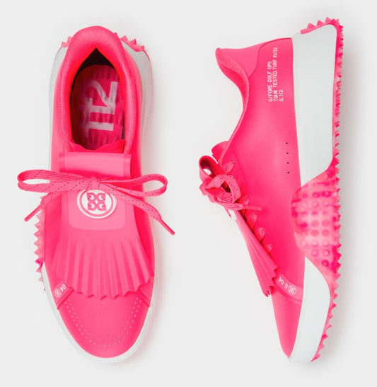 G/FORE G.112 CAMO SOLE KILTIE GOLF SHOE IN KNOCK OUT PINK