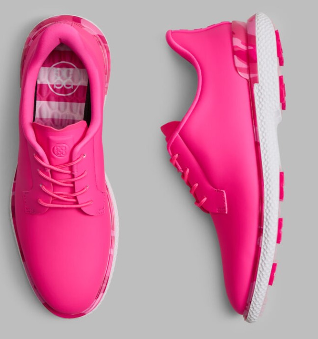G/FORE GALLIVAN2R CAMO WELT GOLF SHOE IN KNOCK OUT PINK