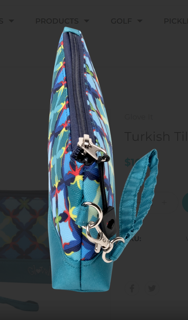GloveIt Turkish Tile Wristlet
