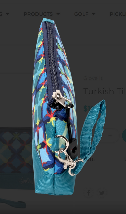 GloveIt Turkish Tile Wristlet