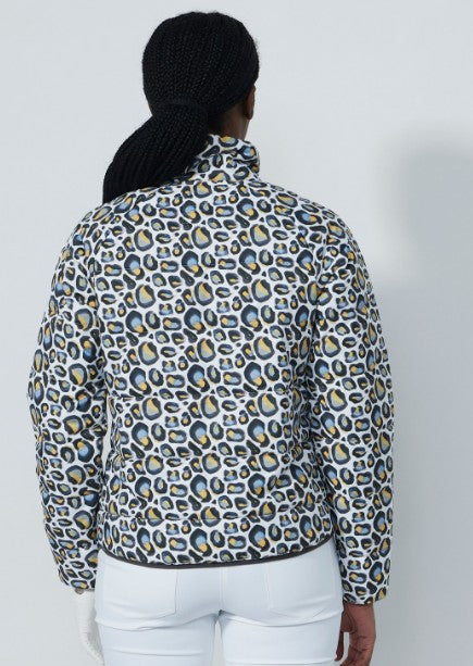 Daily Sports BLUE ILLUSIONS Water Leo Print Padded Jacket