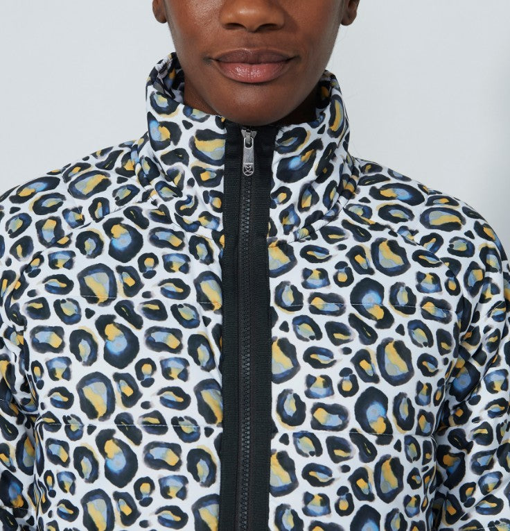 Daily Sports BLUE ILLUSIONS Water Leo Print Padded Jacket
