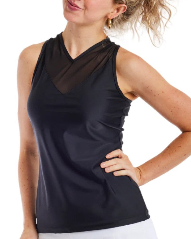 Tzu Tzu Winnie Sleeveless Racerback Solid Top (Multiple Colors)