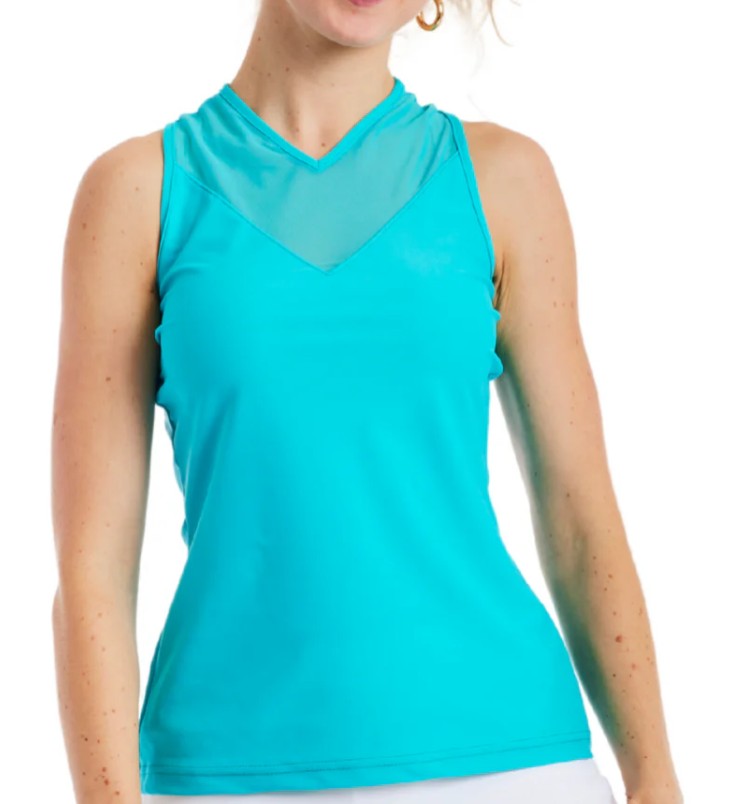 Tzu Tzu Winnie Sleeveless Racerback Solid Top (Multiple Colors)