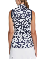 Callaway Apparel Abstract Floral Chev Motion Sleeveless