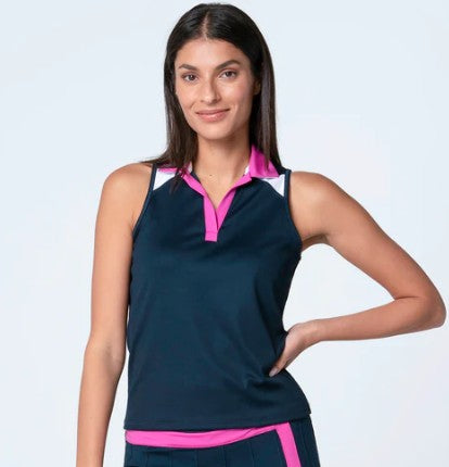 Lucky in Love Action Sleeveless Polo
