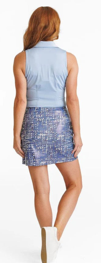 Amy Sport INSPIRED Aurora Skort FAUX LEATHER 16" in LATTICE