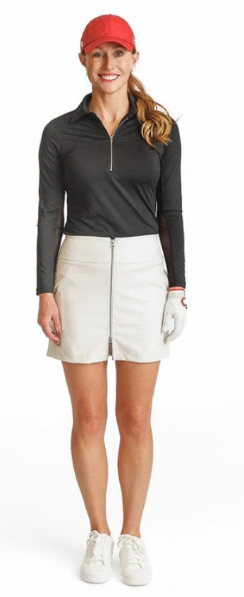 Amy Sport INSPIRED Aurora Skort FAUX LEATHER 16"