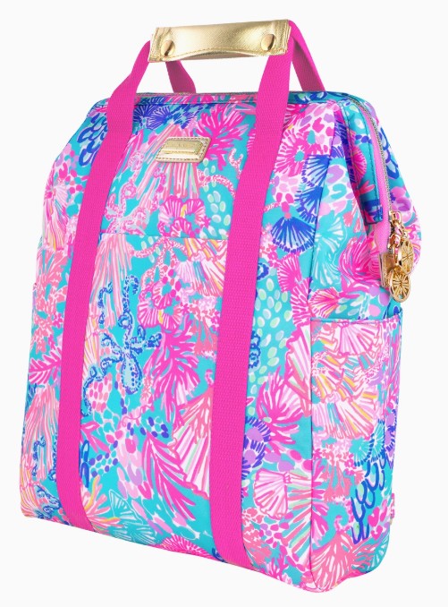 LILLY PULITZER Tee Gift Accessories Backpack Cooler in Splendor in the Sand