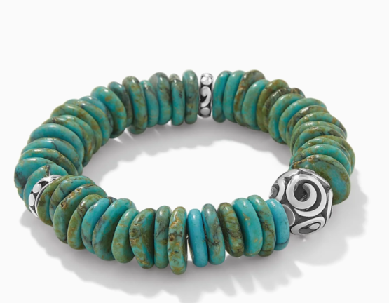 Brighton Contempo Sonora Verde Blue Stretch Bracelet