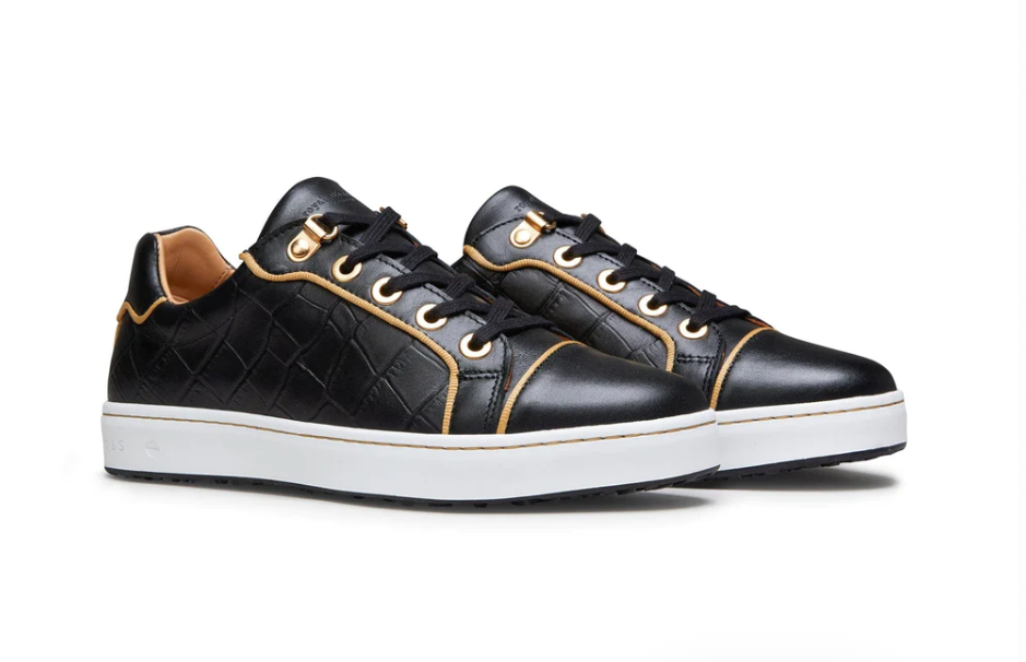 Royal Albartross Buckingham Shoe in Black/Gold