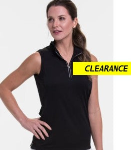 EPNY Convertible Sleeveless Zip Mock Polo (Multiple Colors)