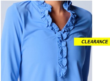 G Lifestyle Spring Long Sleeve Ruffle Top
