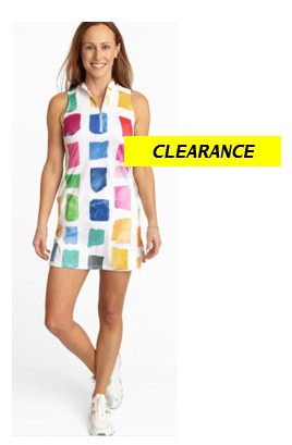 Amy Sport Mosaic Course to Cocktails Sleeveless Dress