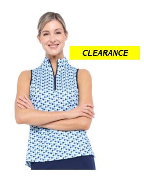 Belyn Key MARILYN MOCK CUTAWAY SLEEVELESS TOP