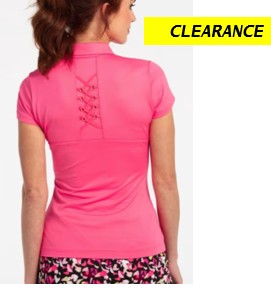 EPNY GO WILD CAP SLEEVE V PLACKET POLO