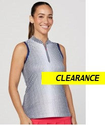 Sofibella Wild Flowers Women's Sleeveless Top in Ombre Grid