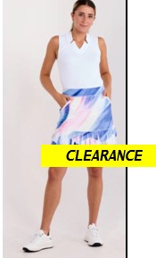 Sofibella Golf Colors Painted Waves Skort 17"