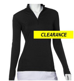 EPNY Essentials Long Sleeve Zip Mock Neck Polo (Multi Color)