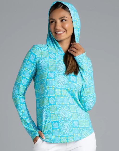 IBKUL Colette Print Long Sleeve Hoodie