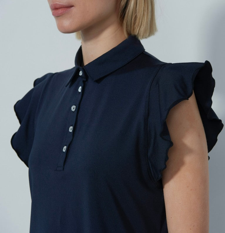 Daily Sports Luxe Frill Sleeveless Polo Shirt