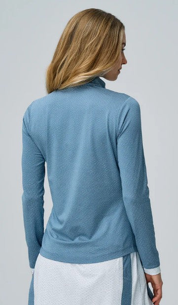 Fairway & Greene DIDI BUTTON LONG SLEEVE MOCK