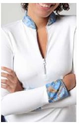 EPC Jewels Long Sleeve Top Roxanne Half Zip - Jewels