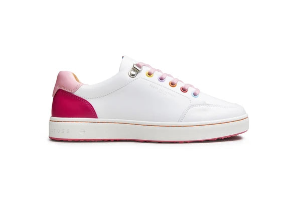 Royal Albartross Fieldfox Golf Shoe in Dream White/Pink