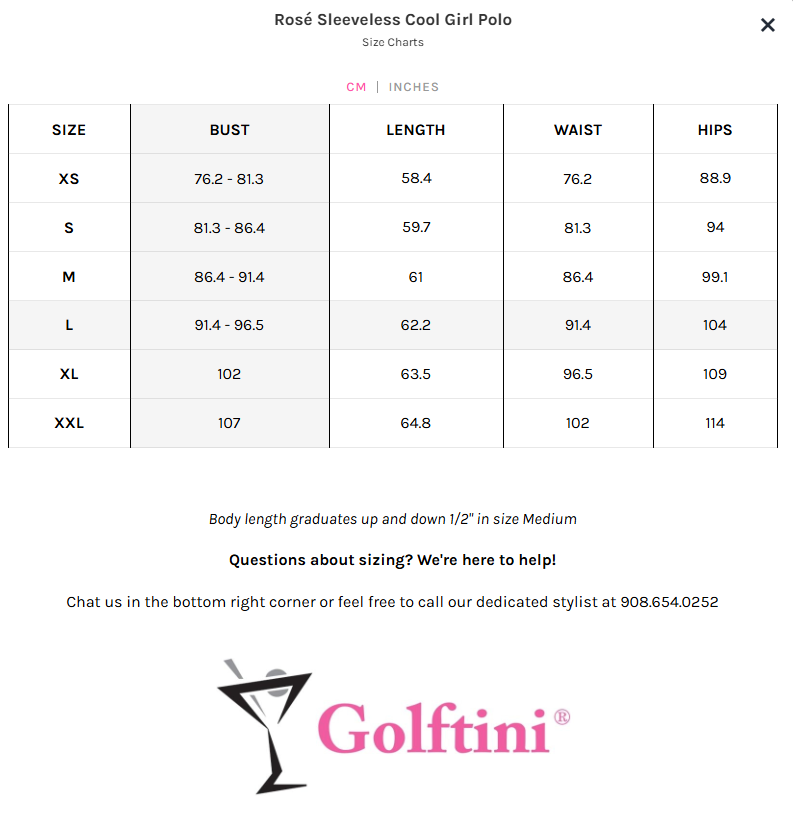 Golftini Cool Girl Sleeveless Polo Rose