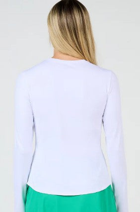 Sofibella GREEN SPIRIT Crew Neck Long Sleeve Top
