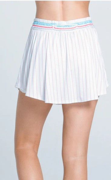 Lucky in Love Retro Revival High Waist Stripe Skirt 13.5"