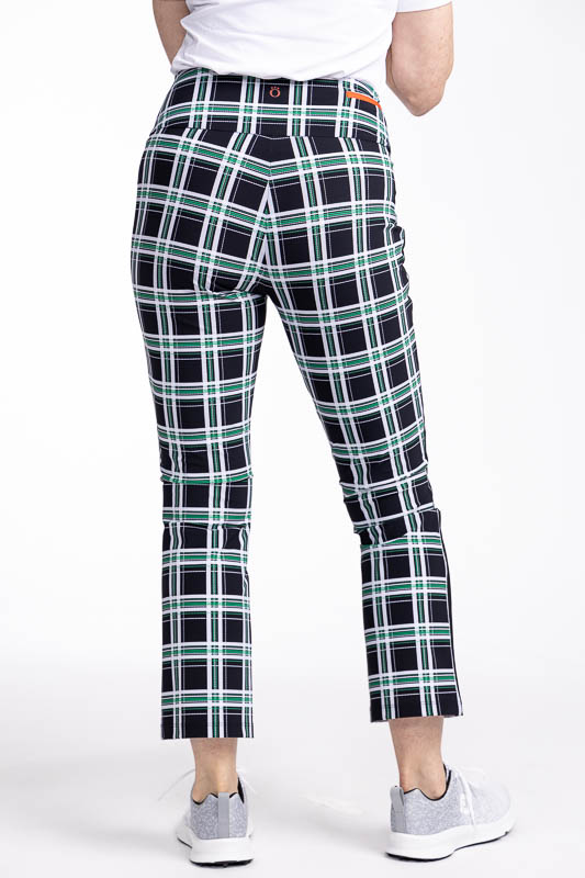Kinona Kilauea Smooth Your Waist Pants - Tartan Plaid