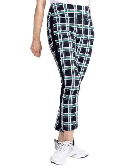 Kinona Kilauea Smooth Your Waist Pants - Tartan Plaid