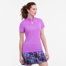 EPNY Special Effects Short Sleeve Zip Mock Polo