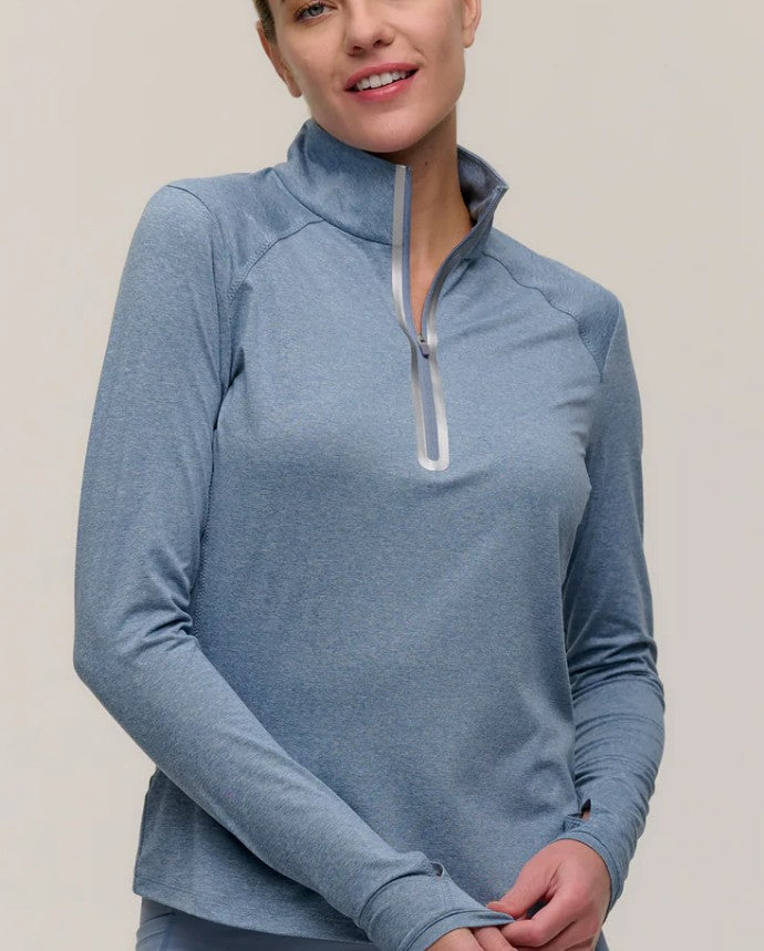 ZERO RESTRICTION LEA LONG SLEEVE ZIP MOCK (MULTIPLE COLORS)