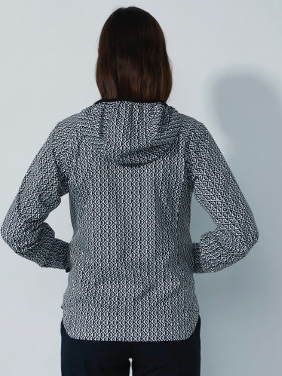 Daily Sports Flaine Rain Jacket in Diamond Black and White Print