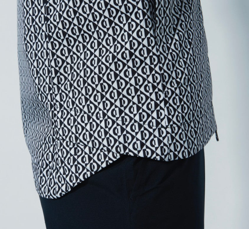Daily Sports Flaine Rain Jacket in Diamond Black and White Print