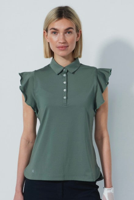 Daily Sports Luxe Frill Sleeveless Polo Shirt (Multiple Colors)