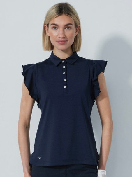Daily Sports Luxe Frill Sleeveless Polo Shirt (Multiple Colors)