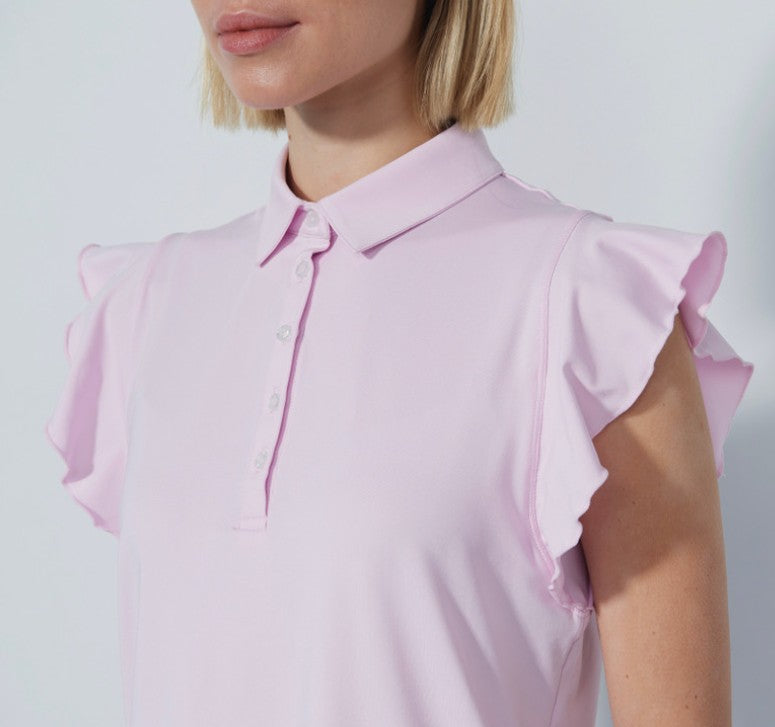 Daily Sports Luxe Frill Sleeveless Polo Shirt (Multiple Colors)
