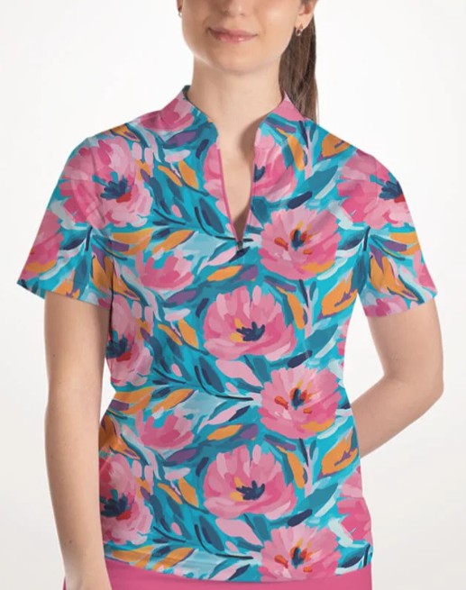 Skort Obsession SHORT SLEEVE MILEY’S FLOWERS TOP