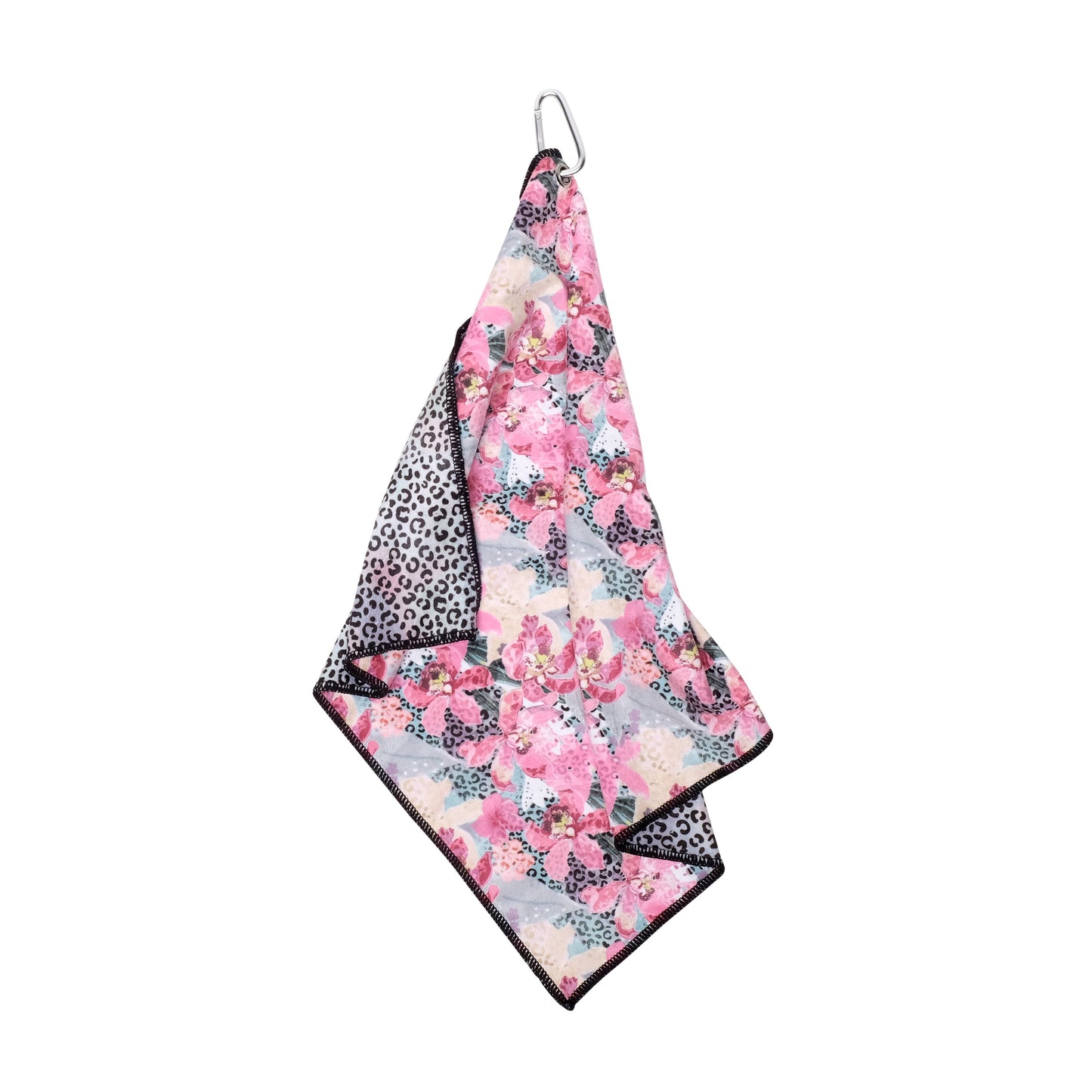 GloveIt Orchid Cheetah Golf Towel