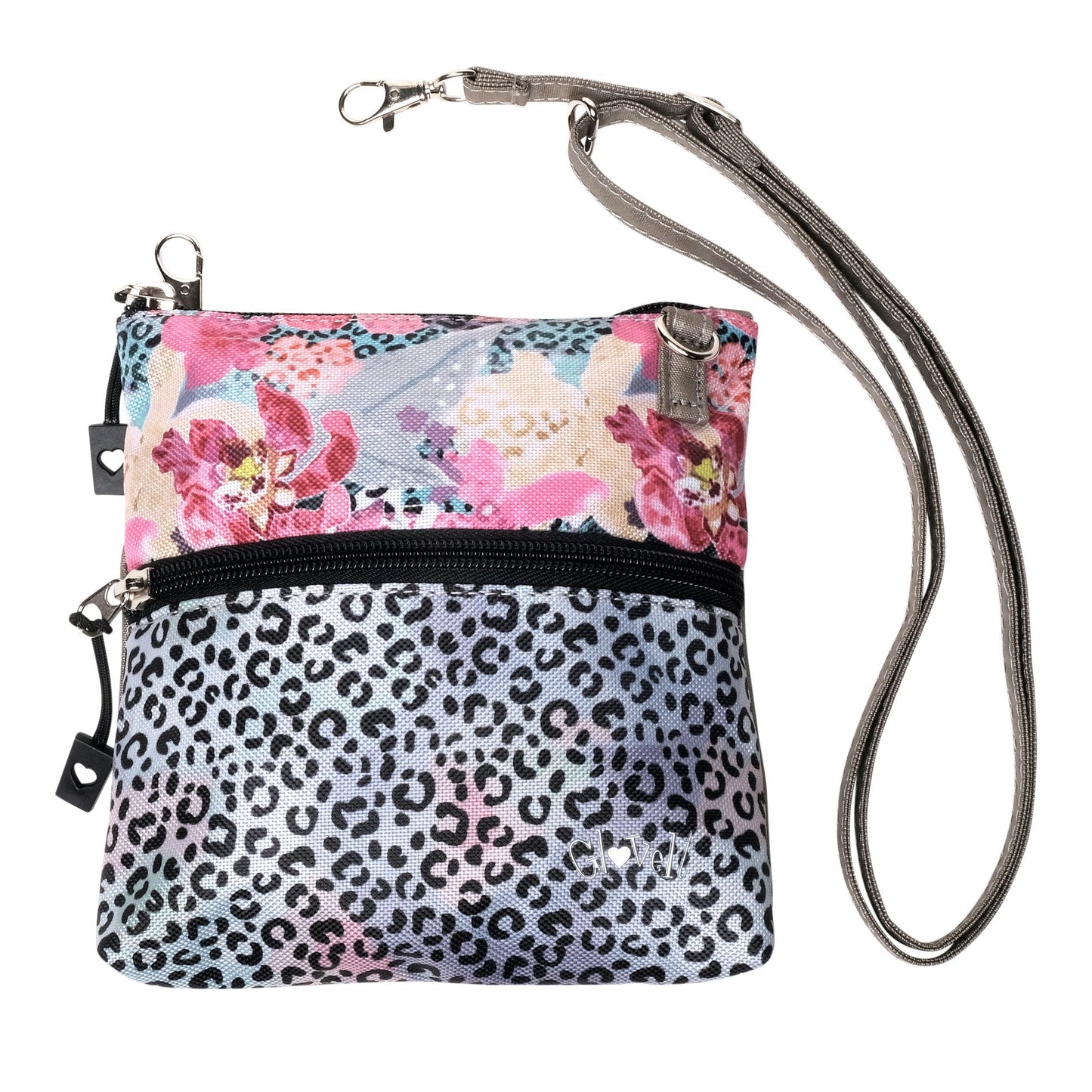 GloveIt Orchid Cheetah Zip Bag