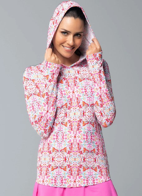 IBKUL Ridely Print Long Sleeve Hoodie