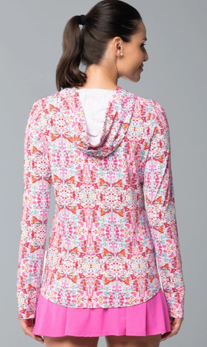 IBKUL Ridely Print Long Sleeve Hoodie